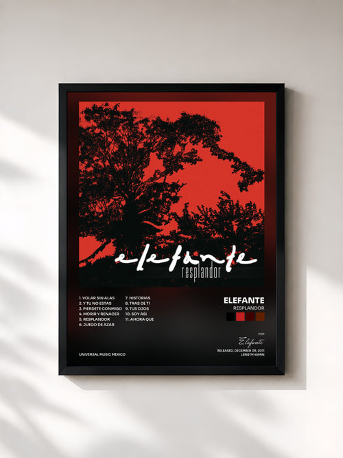 Elefante · Resplandor — Affiche encadrée
