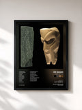 #noir Tableau de l'album BORN LIKE THIS de MF DOOM, cadre noir, imprimé et encadré en France