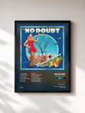 #noir Tableau de l'album Tragic Kingdom de No Doubt, cadre noir, imprimé et encadré en France
