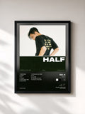 #noir Tableau de l'album H.A.L.F (Have.A.Little.Fun) de Sik-K, cadre noir, imprimé et encadré en France