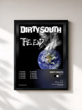 #noir Tableau de l'album The End de Dirty South, cadre noir, imprimé et encadré en France