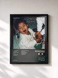 #noir Tableau de l'album Fever Dreams de BoyWithUke, cadre noir, imprimé et encadré en France