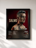 #noir Tableau de l'album Midnite (Deluxe Version) de Salmo, cadre noir, imprimé et encadré en France