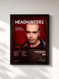 #noir Tableau de l'album Studio Sessions de Headhunterz, cadre noir, imprimé et encadré en France