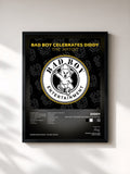#noir Tableau de l'album BAD BOY CELEBRATES DIDDY: The Artist de Diddy, cadre noir, imprimé et encadré en France