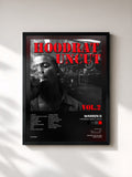 #noir Tableau de l'album Hoodrat Uncut, Vol.2 de Warren G, cadre noir, imprimé et encadré en France