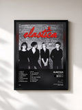 #noir Tableau de l'album Elastica de Elastica, cadre noir, imprimé et encadré en France