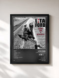 #noir Tableau de l'album Living Like a Runaway (Bonus Track Version) de Lita Ford, cadre noir, imprimé et encadré en France