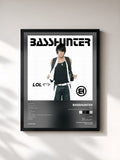 #noir Tableau de l'album LOL (2008 yellow bonus version/no videos_France) de Basshunter, cadre noir, imprimé et encadré en France