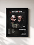 #noir Tableau de l'album 2 Federal de Moneybagg Yo, cadre noir, imprimé et encadré en France