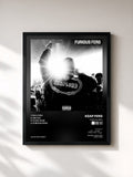 #noir Tableau de l'album Furious Ferg de A$AP Ferg, cadre noir, imprimé et encadré en France