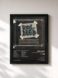 #noir Tableau de l'album Rules and Regulations, Vol. 1 de Roll Deep, cadre noir, imprimé et encadré en France