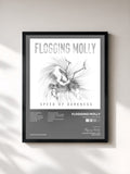 #noir Tableau de l'album Speed of Darkness de Flogging Molly, cadre noir, imprimé et encadré en France