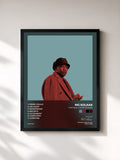 #noir Tableau de l'album Triptyque : Lueurs célestes de MC Solaar, cadre noir, imprimé et encadré en France
