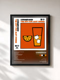 #noir Tableau de l'album The Hot for May Sound de Cornershop, cadre noir, imprimé et encadré en France