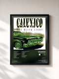 #noir Tableau de l'album The Black Light de Calexico, cadre noir, imprimé et encadré en France