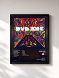 #noir Tableau de l'album Futur de Dub Inc, cadre noir, imprimé et encadré en France