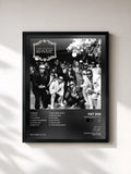 #noir Tableau de l'album Organized Rhyme de Fat Joe, cadre noir, imprimé et encadré en France