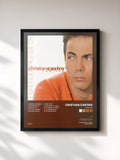 #noir Tableau de l'album Remixes de Cristian Castro, cadre noir, imprimé et encadré en France