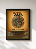 #noir Tableau de l'album The Covers EP de SOJA, cadre noir, imprimé et encadré en France