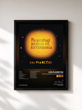 #noir Tableau de l'album Principios Basicos De Astronomia de Los Planetas, cadre noir, imprimé et encadré en France