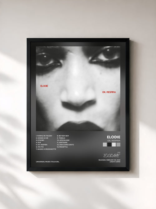 ELODIE · Ok. Respira — Affiche encadrée