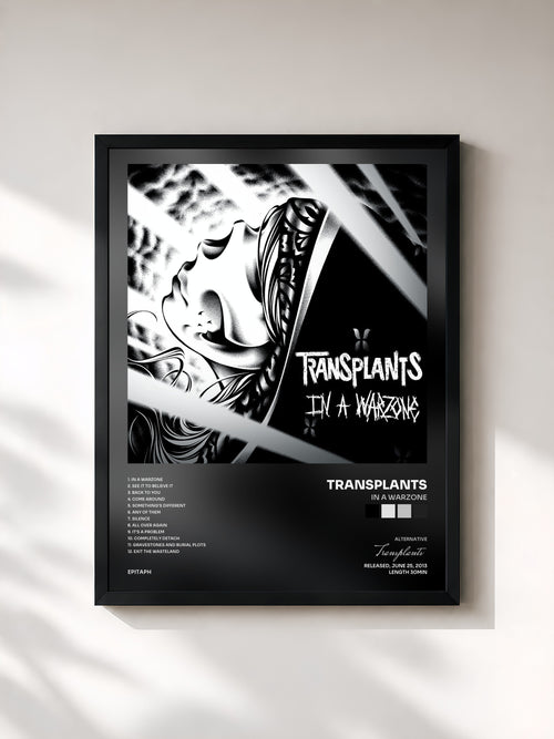 Transplants · In A Warzone — Affiche encadrée