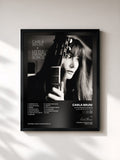 #noir Tableau de l'album Little French Songs (Deluxe Version Without Videos) de Carla Bruni, cadre noir, imprimé et encadré en France