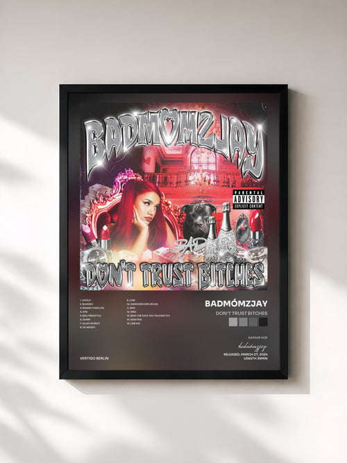 badmómzjay · Don't Trust Bitches — Affiche encadrée