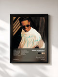 #noir Tableau de l'album Brian McKnight de Brian McKnight, cadre noir, imprimé et encadré en France