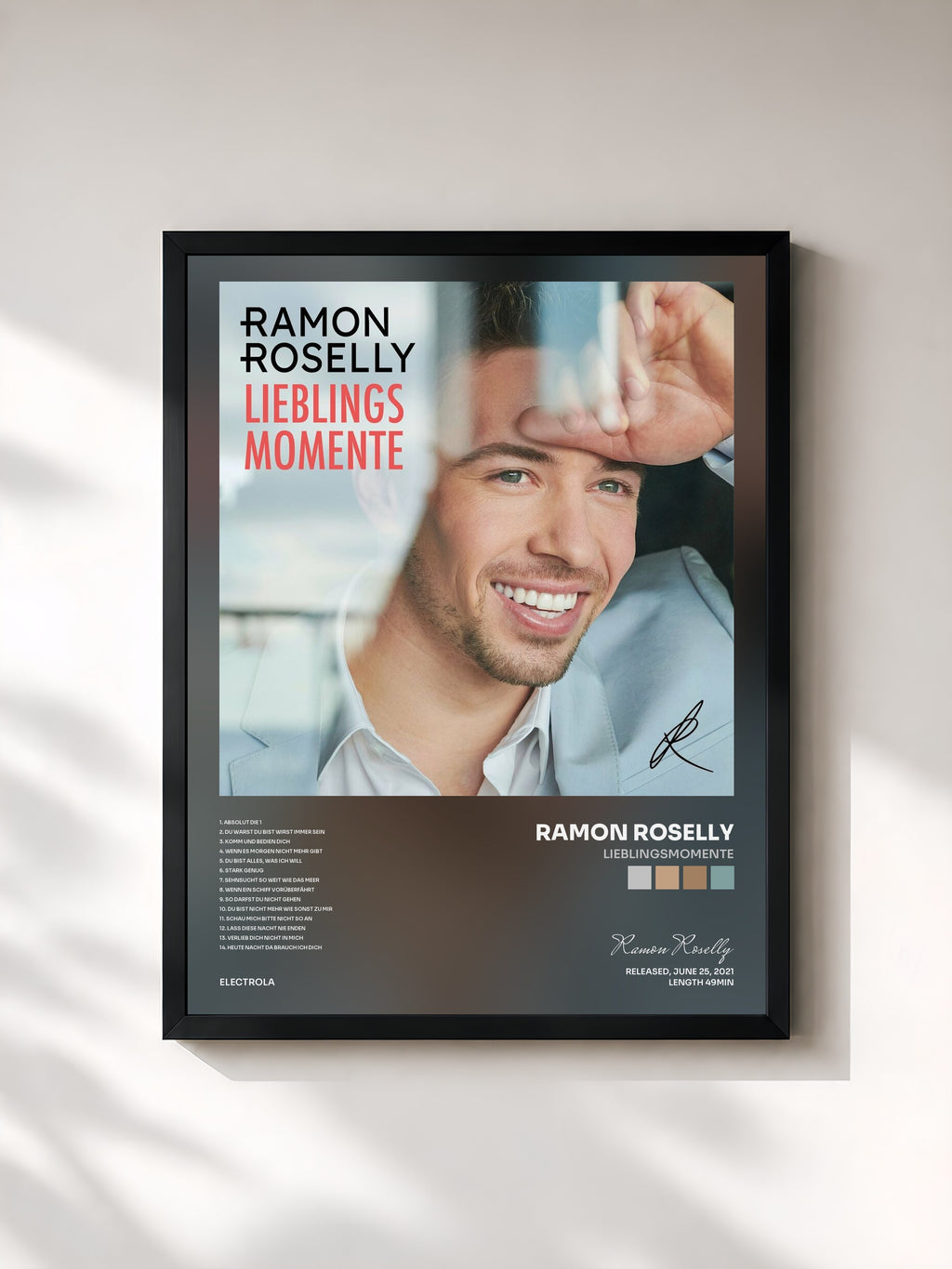 #noir Tableau de l'album Lieblingsmomente de Ramon Roselly, cadre noir, imprimé et encadré en France