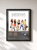 #noir Tableau de l'album What About Us de The Saturdays, cadre noir, imprimé et encadré en France