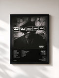 #noir Tableau de l'album INDIHEAD de Rufuz, cadre noir, imprimé et encadré en France