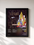 #noir Tableau de l'album Travel-Log de J.J. Cale, cadre noir, imprimé et encadré en France