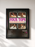 #noir Tableau de l'album Four Tops de Four Tops, cadre noir, imprimé et encadré en France