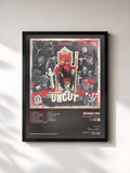 #noir Tableau de l'album Hollywood Uncut de Bonez MC, cadre noir, imprimé et encadré en France