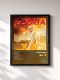 #noir Tableau de l'album Gloria de Gloria Trevi, cadre noir, imprimé et encadré en France