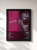 #noir Tableau de l'album Astol de Astol, cadre noir, imprimé et encadré en France