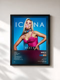 #noir Tableau de l'album Icona de Baby K, cadre noir, imprimé et encadré en France
