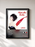 #noir Tableau de l'album Nell'aria de Marcella Bella, cadre noir, imprimé et encadré en France