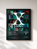 #noir Tableau de l'album X JAPAN RETURNS 1993.12.31 de X JAPAN, cadre noir, imprimé et encadré en France