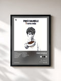 #noir Tableau de l'album Terra Mia (2008 - Remaster) de Pino Daniele, cadre noir, imprimé et encadré en France