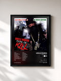 #noir Tableau de l'album Hard to Kill de Uncle Murda, cadre noir, imprimé et encadré en France