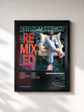 #noir Tableau de l'album Remixed (Terry Hunter Remixes) de Brian McKnight, cadre noir, imprimé et encadré en France