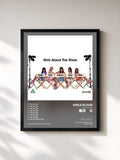 #noir Tableau de l'album The Show EP de Girls Aloud, cadre noir, imprimé et encadré en France