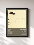 #noir Tableau de l'album Pazza Idea de Patty Pravo, cadre noir, imprimé et encadré en France