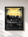#noir Tableau de l'album Wake Up, Sunshine de All Time Low, cadre noir, imprimé et encadré en France
