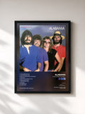 #noir Tableau de l'album The Closer You Get... de Alabama, cadre noir, imprimé et encadré en France