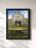 #noir Tableau de l'album Country Music de Willie Nelson, cadre noir, imprimé et encadré en France