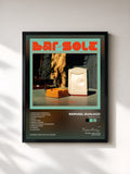 #noir Tableau de l'album BAR DEL SOLE de Raphael Gualazzi, cadre noir, imprimé et encadré en France